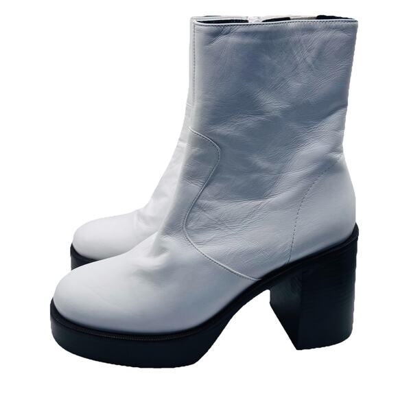 SIMON MILLER LOW RAID LEATHER PLATFORM BOOTS SZ 40 10 $590 LUXURY NEW - Picture 1 of 10